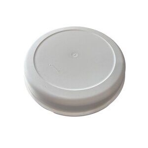 Vintage Tupperware White Round 6 Divided Veggie Dip Tray W/Lid & Dip Bowl W/Lid